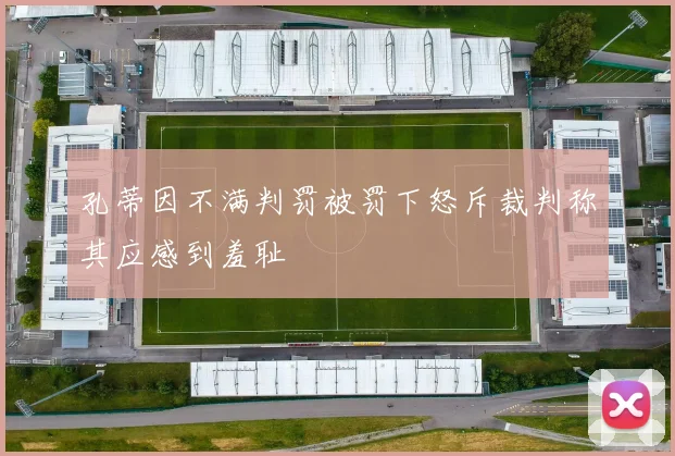孔蒂因不满判罚被罚下怒斥裁判称其应感到羞耻