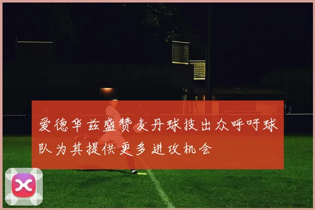 爱德华兹盛赞麦丹球技出众呼吁球队为其提供更多进攻机会